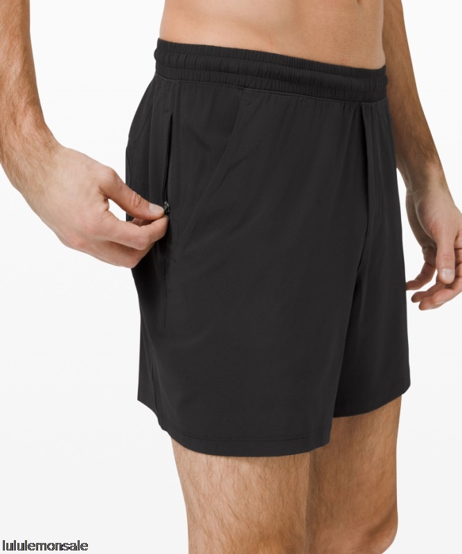 Lululemon Deutschland DELULU862 | Lululemon Deutschland Black Pace Breaker Linerless Short 5